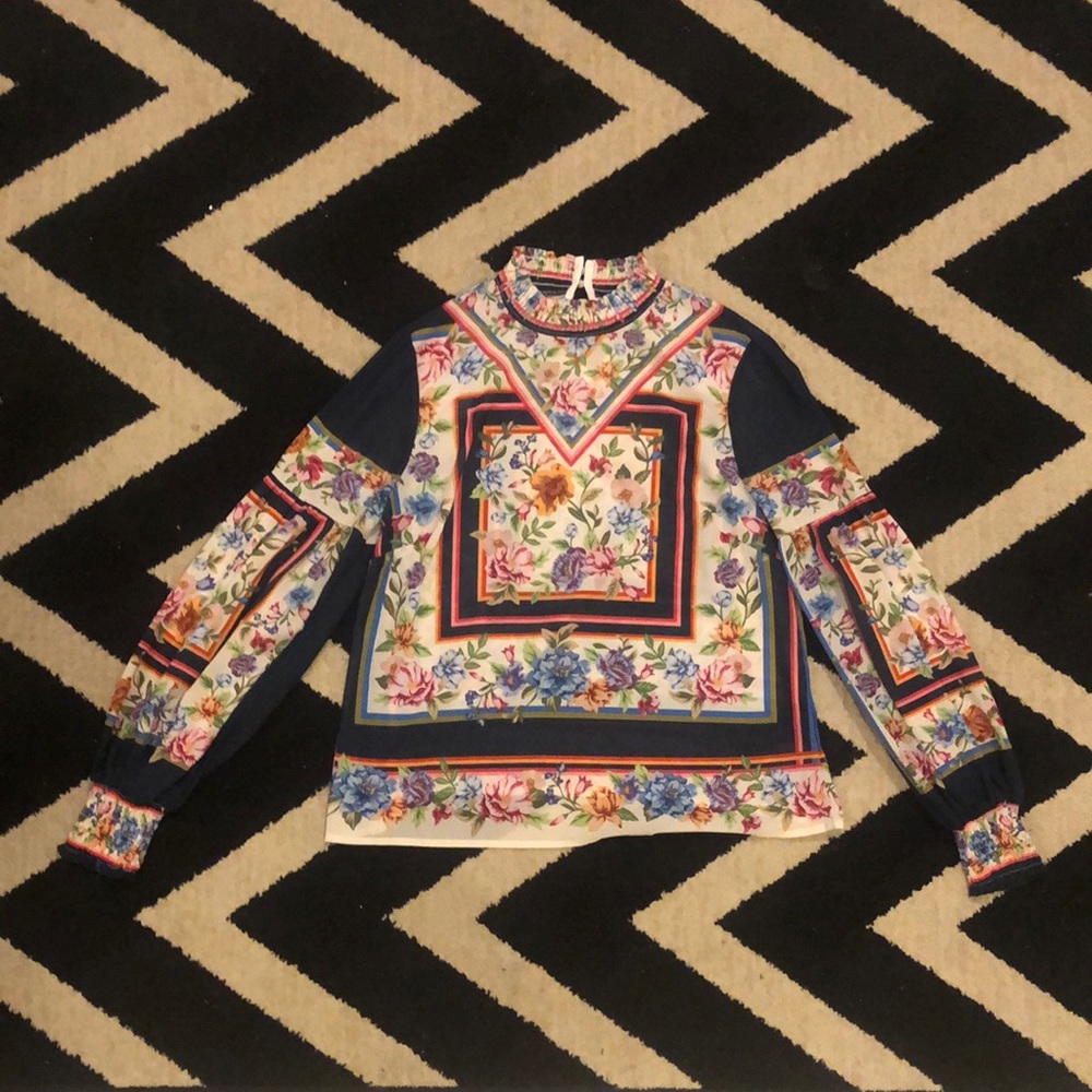 Hippie sheer long sleeve top